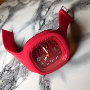 NWOT Red Silicone Crow Watch